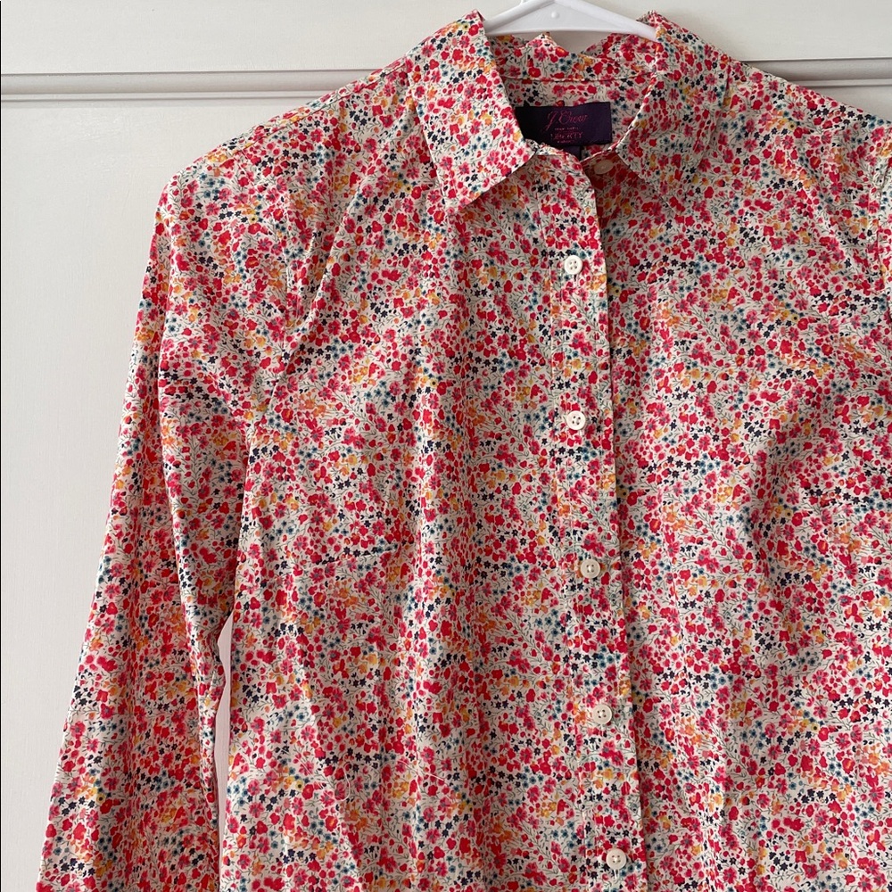 J Crew Liberty Floral Button-Up Shirt